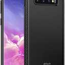 JETech Slim Fit Case for Samsung Galaxy S10 Plus S10+, Thin Phone Cover with Shock-Absorption and Carbon Fiber Design (Black)