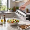 IMEEA Olive Oil Dispenser SUS304 Stainless Steel 24oz/700ml, No Drip Oil Bottle with Narrow Spout for Precision Pouring, Kitchen Oil Cruet for Vinegar, Soy Sauce