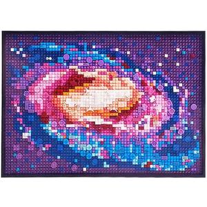 IWUTEFET The Milky Way Galaxy 2200pcs Micro Mini Building Block Kit Wall Art,Colorful Cosmic Models Unique Universe Galaxy DIY Decor for Home Decor, Ideal Gift for Christmas, Halloween, New Year