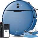 Robot Vacuum and Mop Combo, 2 in 1 Mopping Robot Vacuum Cleaner Compatible with WiFi/App, Robotic Vacuum Up to 2300Pa Suction, Self-Charging, Slim, Ideal for Hard Floor, Pet Hair, Low Pile Carpet (Blue)