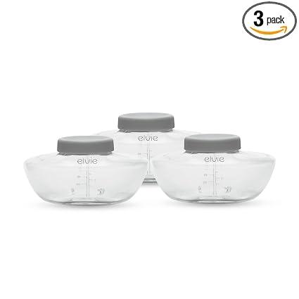 Elvie Pump - Breastmilk Storage Bottles - BPA Free - Breast Feeding Essentials - 3 Pack