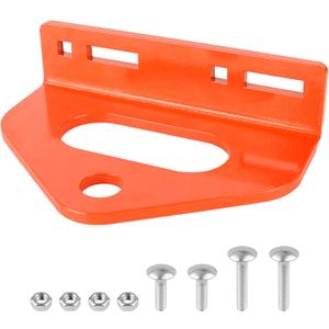 Zero Turn Mower Trailer Tow Hitch 1/4"(6mm) - Heavy Duty Lawn Mower Hitch with 3/4" Hole Center, Adjustable Slot Design, 2 Types of Carriage Bolts - Multi-Functional Trailer Hitch for Lawn Mowers