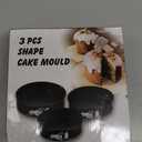 Springform Pan, Nonstick Cake Pan, Round cheesecake pan with leak-proof non-stick bottom removable bakeware.3 pieces 3 sizes, 18, 20 and 22 cm for Cakes, Cheesecakes, Pizzas and Quiches.