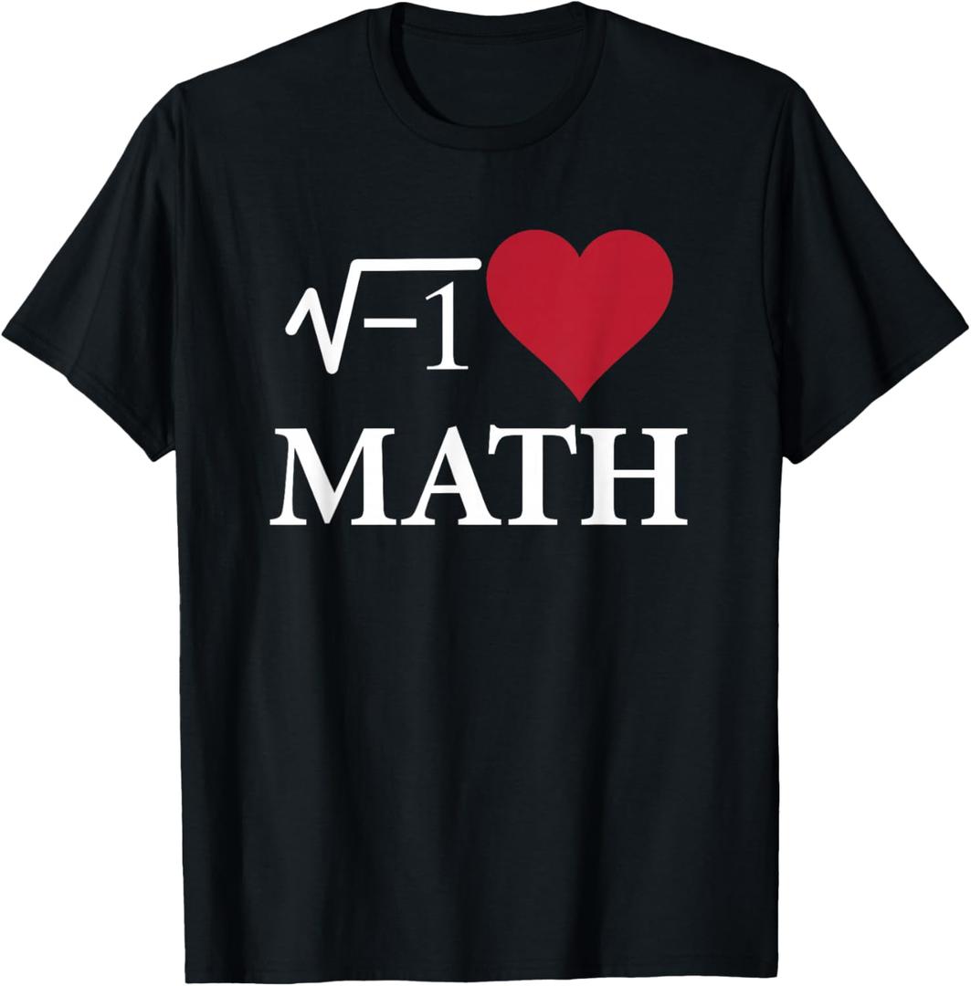 I Love Heart Math Funny T-Shirt T-Shirt XL