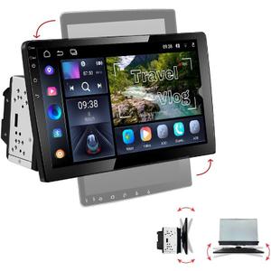 AMASE AUDIO Android 14 Car Stereo, Wireless Carplay Android auto, DSP+, 10.1" Touchscreen, 2Din for Universal, Support 4G WiFi Bluetooth/Rear Camera