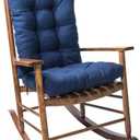 1 Pack Patio Chair Cushion, Rocking Chair Cushion Overstuffed Seat Back Cushion Pad for Outdoor Indoor, Navy Blue