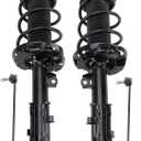 TRQ Front Suspension Kit Complete Strut & Coil Spring Assembly Sway Bar Stabilizer Link Compatible with 2017-2020 Hyundai Elantra