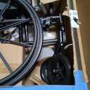 Medline Lightweight Wheelchair for Adults With Swing-Back, Desk-Length Arms, Elevating Leg Rests; 20" x 16"D Seat