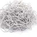 Pre-Tied Stretch Loops with Bows from Elastic Ribbon - 120pcs Metallic Elastic Cord for Boxes Bows Tags Gift Elastic Wrapping Crafts Cord String (White, 6inch)