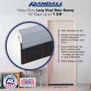 Randall Manufacturing V-63-GB - All-Season Door Sweep, Heavy Duty Aluminum, Ideal for Residential & Commercial Use, Easy Installation with Heavy Rubber Seal, Ensure Comfort and Security (36 Inches)