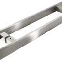 TOGU TG-6018 36 inches Solid Standoffs Heavy-Duty Commercial Grade-304 Stainless Steel Push Pull Door Handle/Barn Door Pull Handle/Glass Pulls, Full Brushed Stainless Steel Finish