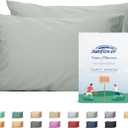Sunflower King Pillowcases Set of 2, 100% Cotton King Pillow Cases 2, 2040 inches Storm Grey, Soft and Breathable
