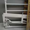 Regalo Safety 29-38.5" Baby Gate for Doorways & Bottom of Stairs, Pressure Mounted Baby Gate with Door for Babies, Toddlers & Pets, Tested & Safe for 30 Years, American Designed, American Owned, White