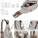 KL928 Canvas Sling Bag - Small Crossbody Backpack Shoulder Casual Daypack Rucksack for Men Women(Large Version,Leaden)