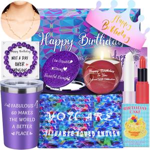 60th Birthday Gifts for Women - Unique Inspirational Bithday Gift Ideas for 60 Year Old Woman,Happy Birthday Present for Mom, Wife, Sister, Best Friend | Memorable 1965 Turning 60 Surprise