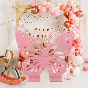 24 X 28 Inches Thickened Wooden Large Butterfly Decorations, Mariposas Grandes para Decoracion, Giant Butterfly Party Wings, Big Backdrop Cutouts for Birthday Wedding Party Baby Shower