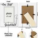 First Time Grandparents Picture Frame New Grandpa Grandma, 8x5.8 inches