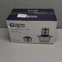 Kitchen in the box Food Processors, 400W Powerful Small Meat Grinder & Food Chopper Electric Vegetable Chopper with One 8-Cups Bowl & S Blades for Meat/fish/Vegetable/Baby Food