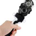 Bey Battling Tops Burst B-184 Launcher and Grip, Custom Bey Launcher LR Left Right Spin DB Layer System Compatible with All Bey Burst Series (Black)