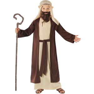 Morph Saint Joseph Costume For Kids, Biblical Costume For Boys, Bible Dress Up Outfit, Religious Role Play (Small)
