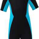 OMYAFL Wetsuit for Kids Boys Girls 2mm Neoprene Wetsuit in Cold Water Swimming and Surfing, 10