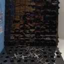 Qcity Black Shimmer Wall Backdrop 36PCS, Black Back Not See-Through Design, Square Sequin Glitter Backdrop Panel, Perfect for Outdoor Events, Birthdays, Wedding and Party Decoration