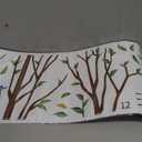 Family Tree Wall Sticker Green Leaf Birds Wall Art Decor Large Tree Branch Wall Decal Peel and Stick Woodland Animals Wall Sticker for Bedroom