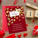 4 x Funny Valentine's Day Card for Wife, Romantic Wife Valentines Day Gifts from Husband, Sweet Valentines Card for Women Her (FY-351)