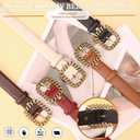 Belts for Women Trendy Womens Belts for Jeans Dress Belt Women Soft Leather Belt Ladies Waist Adjust Size Up to 38" (Black)