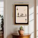 ZZLWBKGL Western Wall Decor Cowboy Poker Canvas Art Vintage Framed Wall Art, 24"L x 16"W