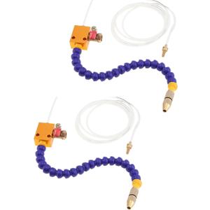 2 x ChgImposs 2PC Mist Coolant Mist Lubrication System Unit, Metal Cutting Engraving Cooling Sprayer Machine with Air Pipe for CNC Lathe Milling Drill Machine