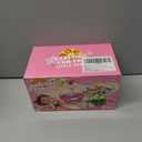 Einailvk Fabric Flower Bouquets Toys, DIY Flower Making Kit for Kids 3 4 5 6 7 8 9 10 11 12 Year Old Girl Birthday Christmas Gift, Art and Crafts Kit Toys for Girls 3-12 Year Old (Pink)