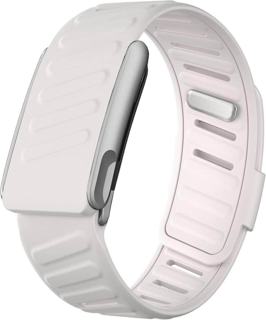 Waterproof Silicone Sport Band Compatible with WHOOP 5.0, One, Peak & Life | Soft-Touch, Sweatproof, Adjustable Replacement Strap for Men & Women  Durable, Comfortable & Easy to Clean (Starlight/Matte Metal)