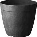 Root & Vessel Dolce Round Planter, Black, 10"
