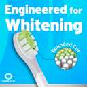 2 x Japanese Brand Whitening Replacement Toothbrush Heads, Compatible with Philips Sonicare Click-on Handles, 6 Pack, Medium, with Tongue Cleaner (CA668, White)