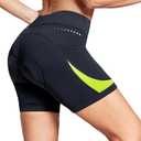 Baleaf 4D Padded Bike Shorts Women Cycling Underwear Gel Padding Pockets (Black, S)