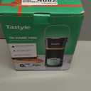 Single Serve One Cup Coffee Maker, for K Cups and Grounds, Mini Coffee Maker with Portable Handle, 6 to 12 Oz Brew Size, for Travel, Camping, Office, RV and Dorm, 120V, Black and Gold