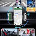 HTU Military-Grade Car Phone Holder,Strongest & Longest Steel-Hook Car Vent Mount, Handsfree 360 Adjustable Automobile Cradle Air Clip Stand for iPhone 17 16 15 14 Pro Max Samsung (Graphite Gray)