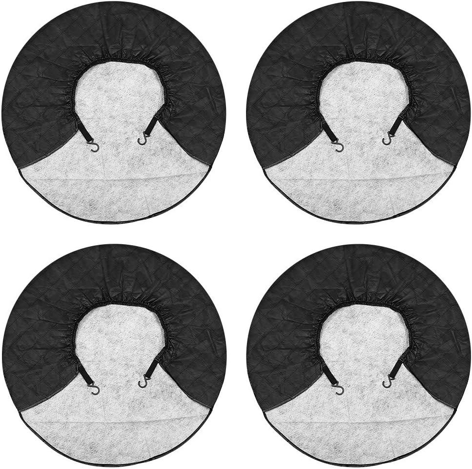 X AUTOHAUX Set of 4 Tire Covers Waterproof Aluminum Film Tire Sun Protectors for Car RV Trailer Fits 27"-29" (75cm)
