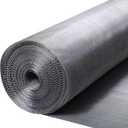 304 Stainless Steel Mesh Window Screen Roll 47" x 200" with Stab Resistant Gloves, Pet Proof Window Screen Replacement, Durable Wire Mesh Screen for Home and Office (47" x 200")