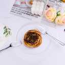 Bestluck 50PCS Clear Plastic Plates, Disposable Dinnerware for 25 Guests, Include 10.25 inch & 7.5 inch Dinner & Dessert Plates for Party, Wedding and Graduation
