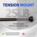 Mcrbeay Shower Curtain Rod, 1" Diameter Heavy Duty Tension Shower Rod, Non Slip Adjustable 28-102 inch No Drilling Shower Curtain Rods Spring Tension For Bathroom, Shower Stall, No Rust, Bronze