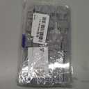 10Pcs Lever Wire Connectors, 2 in 4 Out Quick Wiring Cable Compact Electrical Connector for 24-12 AWG