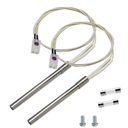 YAOAWE 2 Packs Upgraded Igniter Replacement for Pit Boss and Camp Chef Grill, Hot Rod Ignitor Parts Kit with 2pc Fuse, 200W 120V