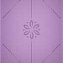 YOGATI® Yoga Mat with Strap with Alignment Lines, Home Workout Mat for Women, Men and Kids, Thick Non Slip Yoga Mat for Pilates and Fitness, Brown, Pink and Purple Yoga Mats, 72"L x 24"W x 0.24"Th