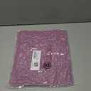 AlvaQ Womens Plus Size Summer Blouses Flowy V Neck Swiss Dot Sleeveless Ruffle Tank Top (X-Large Plus, Purple)