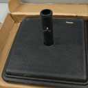 US Weight 40 Pound Umbrella Base - Weighted Umbrella base For Use With Patio Table  Heavy Duty Base- Made in the USA (Black)
