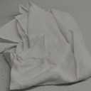 Fabric Shower Curtain 60 x 72 inch, Waffle Weave, Hotel Luxury Spa, 230 GSM Heavyweight, Water Repellent, Machine Washable, White Pique Pattern Decorative Bathroom Curtain