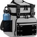 Lunch Box Cooler Bag - Tactical Insulated Lunchbox for Men - Large Lunch Pail Kit for Adults Work Outdoor Shifts Trips Grey 16L