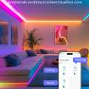 AI LED Neon Rope Light, RGBIC Neon Strip Light with Control of AI Through App & Voice, Compatible with Alexa & Google Assistant, Custom DIY Lighting Effects for Home & Party Decor,16.4ft